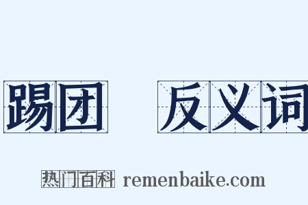 踢团圞反义词是什么意思的图片